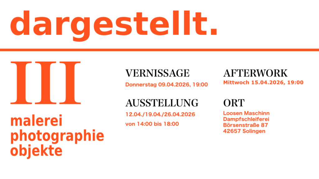 Flyer dargestellt III Loosen Maschinn Solingen